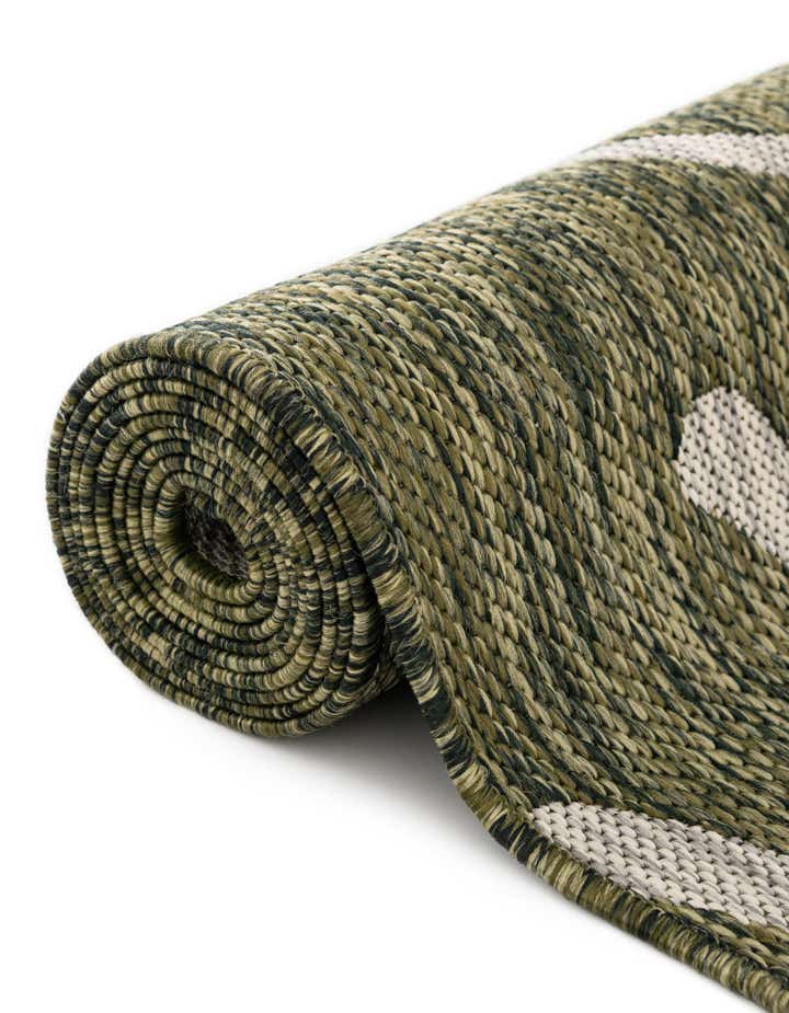 2' x 6' Easy-Clean Botanical Indoor / Outdoor Runner Rug