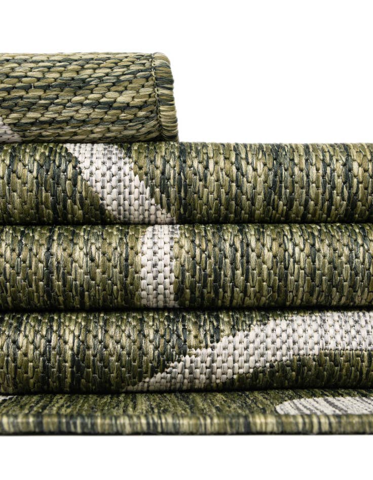 Detail image of 2' x 6' Easy-Clean Botanical Indoor / Outdoor Runner Rug
