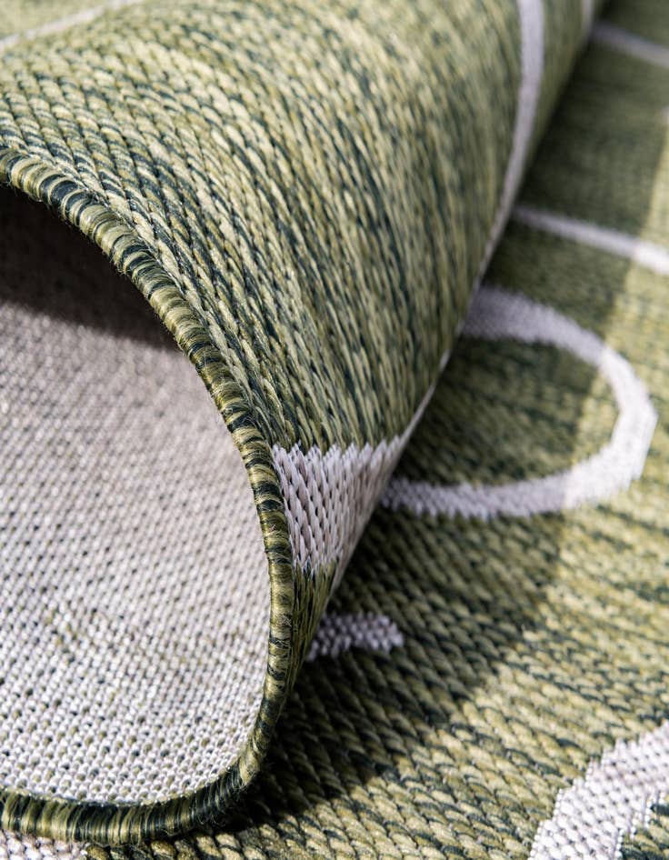 Detail image of 2' x 6'  Washable Botanical Indoor / Outdoor Runner Rug