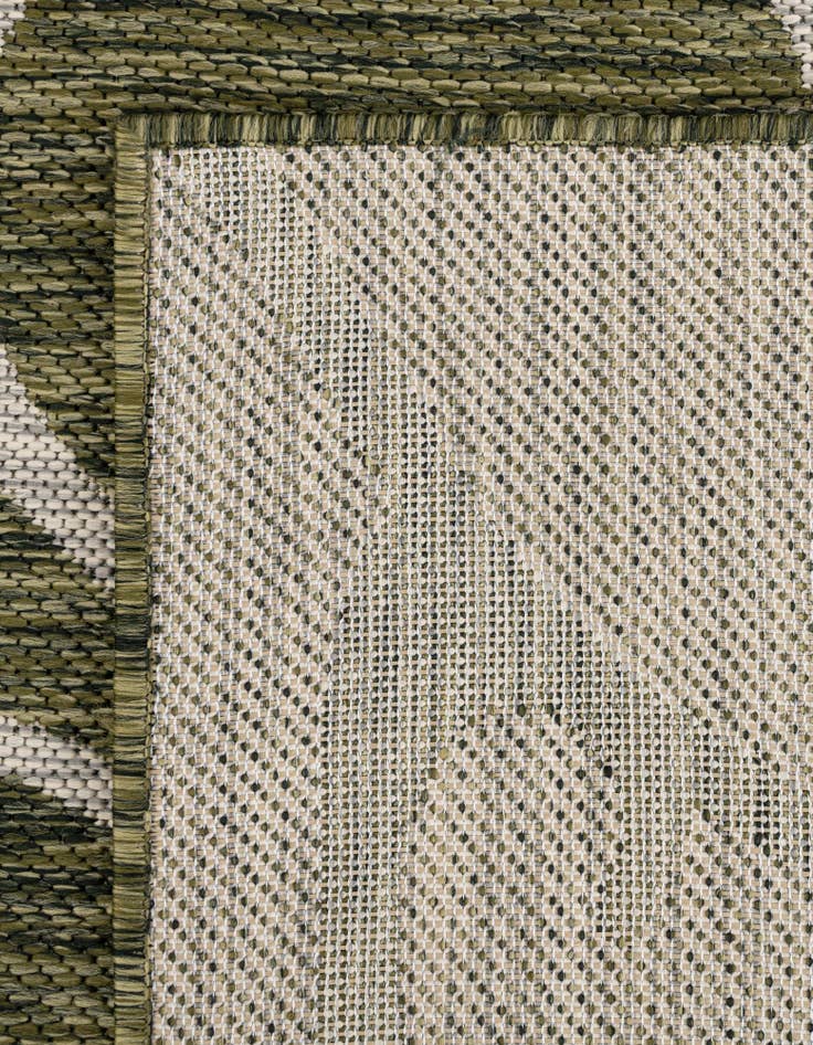 Detail image of 2' x 6'  Washable Botanical Indoor / Outdoor Runner Rug