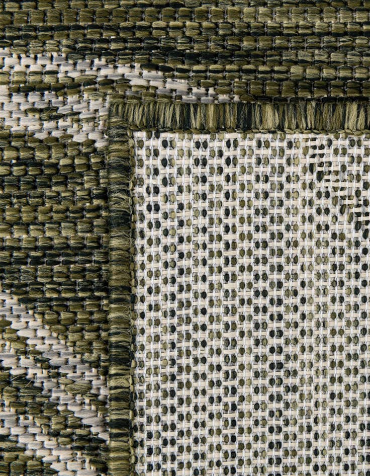 Detail image of 2' x 6'  Washable Botanical Indoor / Outdoor Runner Rug