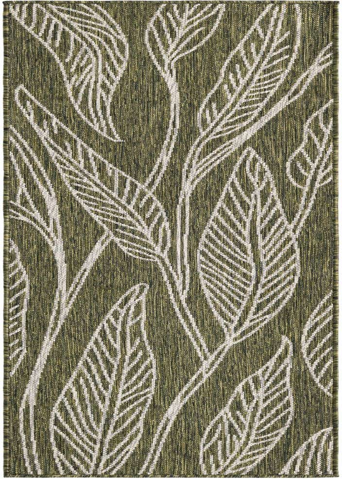 2' x 6' Easy-Clean Botanical Indoor / Outdoor Runner Rug