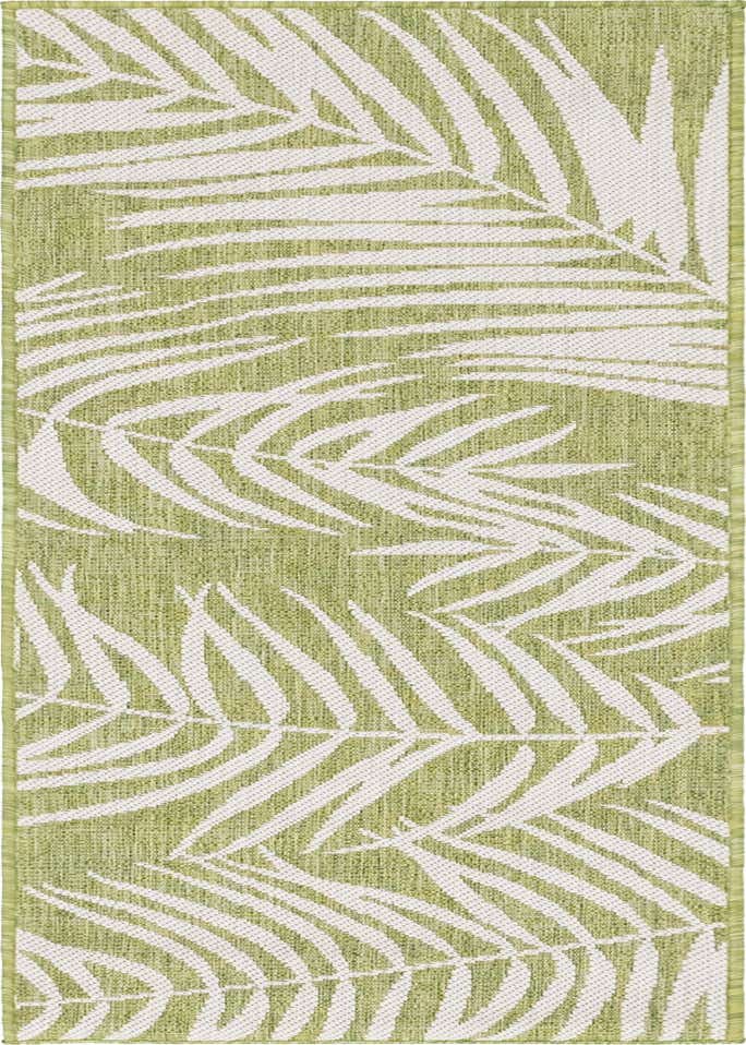 2' x 6' Easy-Clean Botanical Indoor / Outdoor Runner Rug