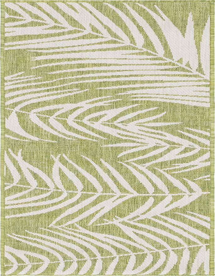 2' x 6' Easy-Clean Botanical Indoor / Outdoor Runner Rug