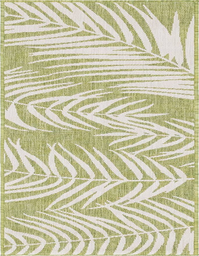 Detail image of 2' x 6' Easy-Clean Botanical Indoor / Outdoor Runner Rug
