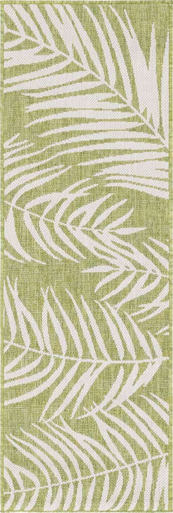 2' x 6' Easy-Clean Botanical Indoor / Outdoor Runner Rug