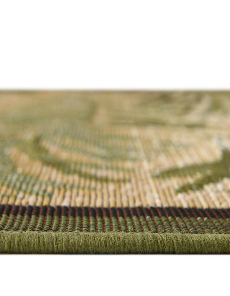 Detail image of 2' x 6'  Washable Botanical Indoor / Outdoor Runner Rug