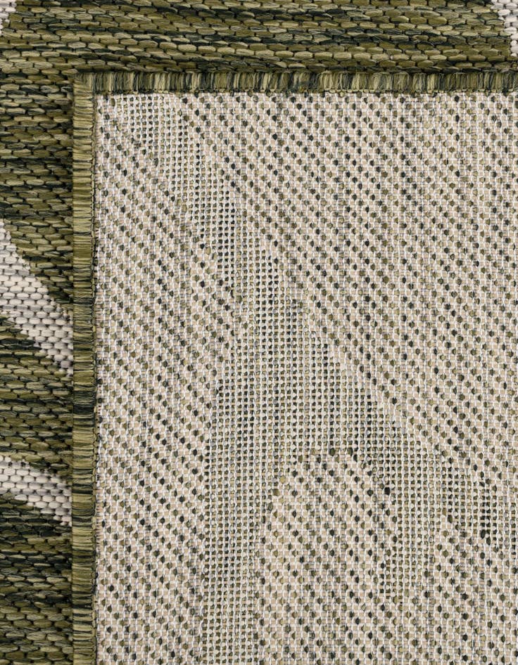 Detail image of 2' x 6' Easy-Clean Botanical Indoor / Outdoor Runner Rug