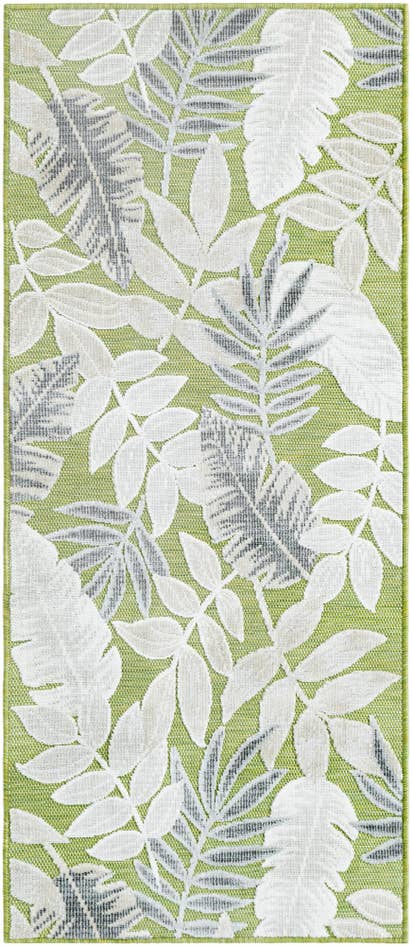 Detail image of 2' 2 x 5' 3 Easy-Clean Botanical Indoor / Outdoor Runner Rug