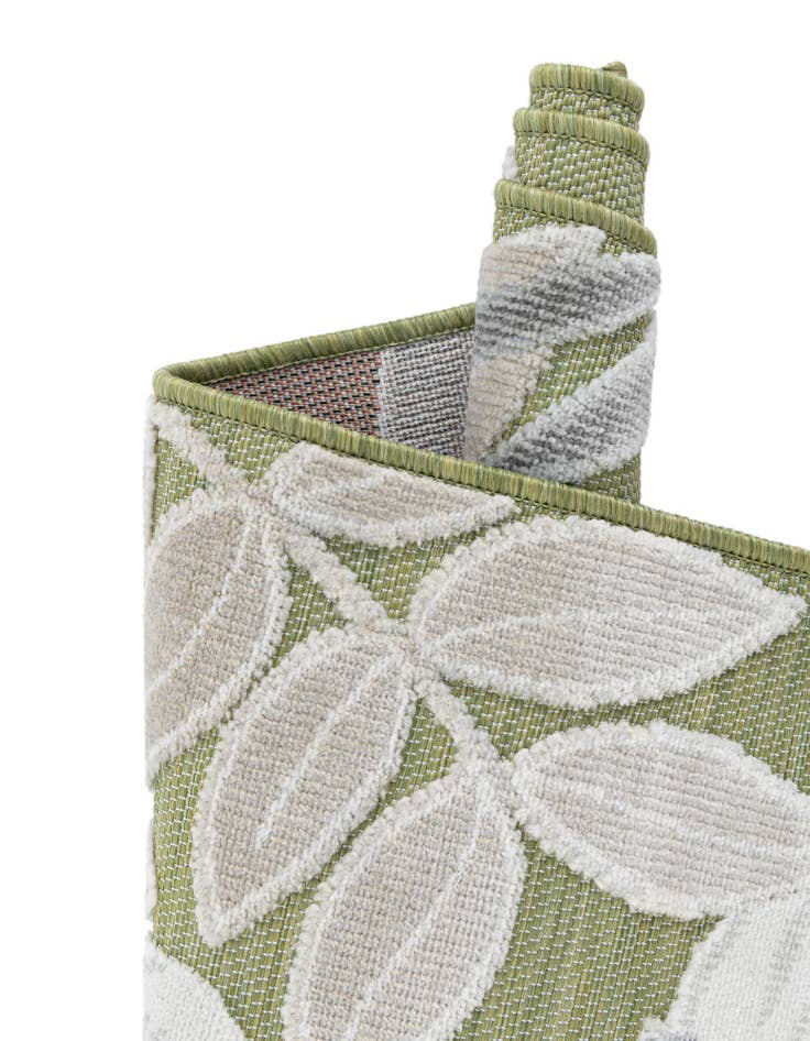 Detail image of 2' 2 x 8' Easy-Clean Botanical Indoor / Outdoor Runner Rug