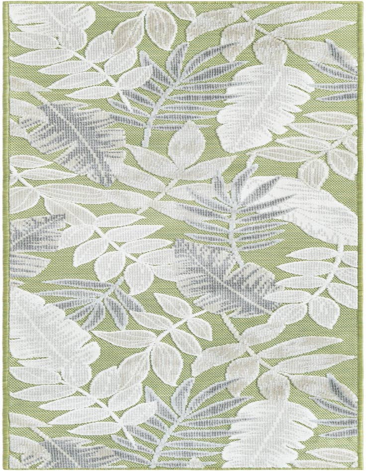 Detail image of 2' 2 x 6' Easy-Clean Botanical Indoor / Outdoor Runner Rug