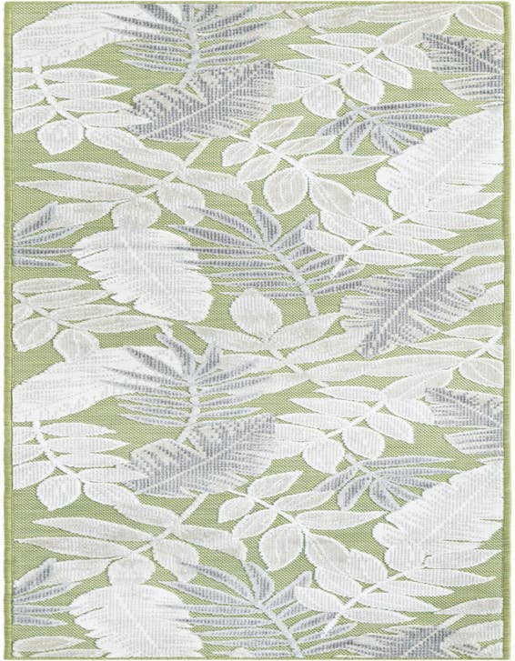 Detail image of 2' 2 x 8' Easy-Clean Botanical Indoor / Outdoor Runner Rug