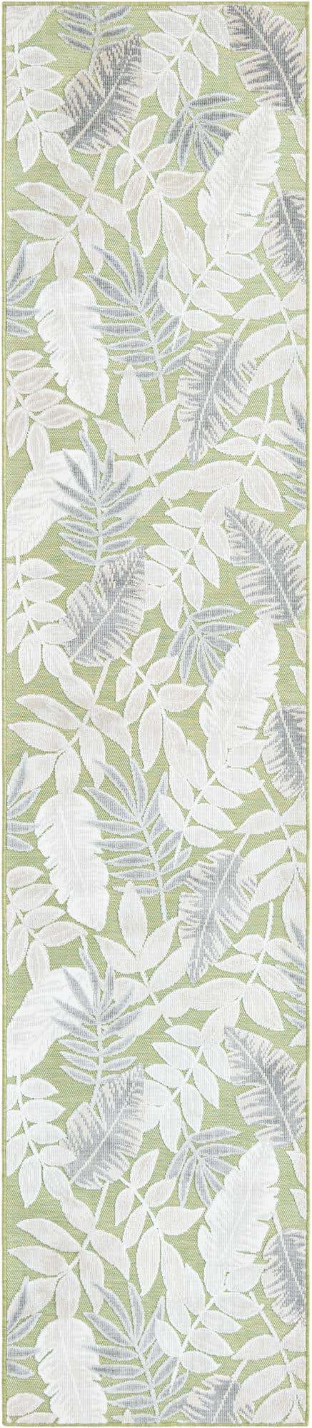 2' 7 x 12' Easy-Clean Botanical Indoor / Outdoor Runner Rug