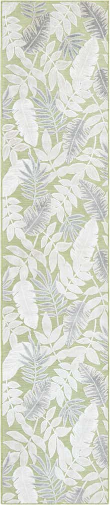 2' 7 x 12' Easy-Clean Botanical Indoor / Outdoor Runner Rug
