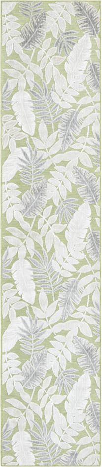 Detail image of 2' 7 x 12' Easy-Clean Botanical Indoor / Outdoor Runner Rug