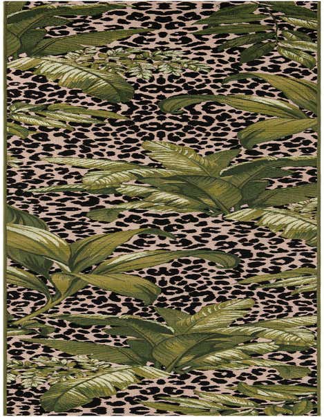 2' 7 x 12' Easy-Clean Botanical Indoor / Outdoor Runner Rug