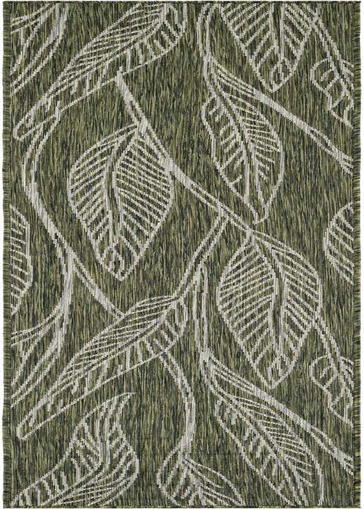 2' x 8' Easy-Clean Botanical Indoor / Outdoor Runner Rug