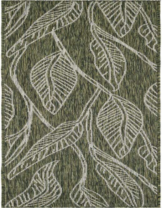 2' x 8' Easy-Clean Botanical Indoor / Outdoor Runner Rug