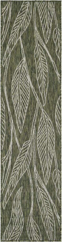 2' x 8' Easy-Clean Botanical Indoor / Outdoor Runner Rug