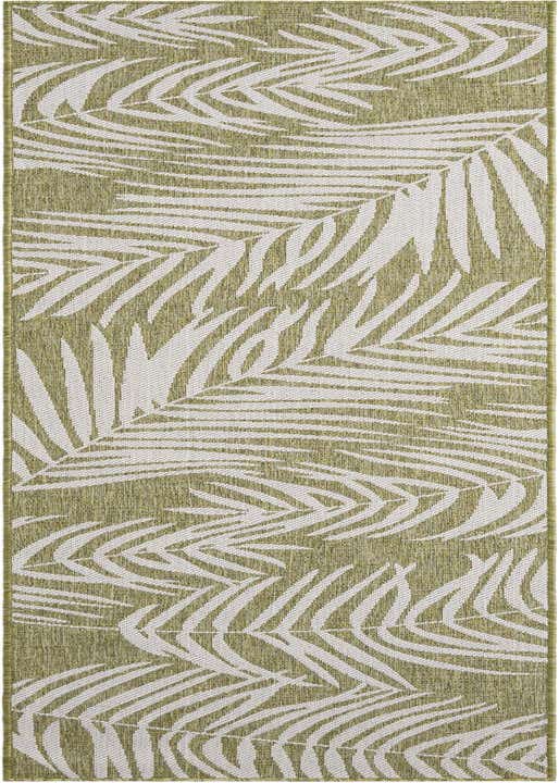 2' 7 x 10' Easy-Clean Botanical Indoor / Outdoor Runner Rug