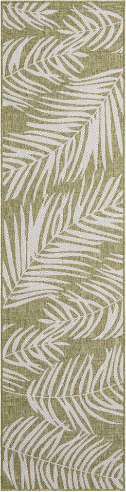 2' 7 x 10' Easy-Clean Botanical Indoor / Outdoor Runner Rug