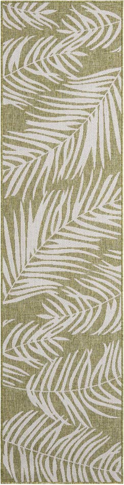 Detail image of 2' 7 x 10' Easy-Clean Botanical Indoor / Outdoor Runner Rug