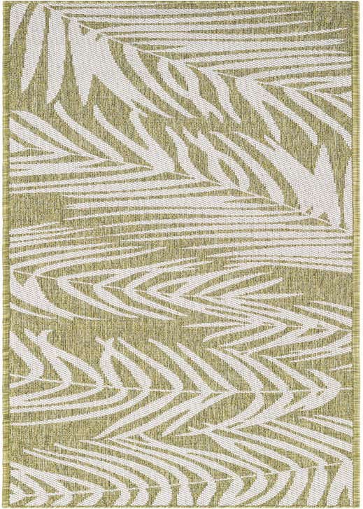 2' x 8' Easy-Clean Botanical Indoor / Outdoor Runner Rug