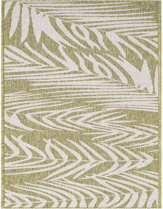 Detail image of 2' x 8' Easy-Clean Botanical Indoor / Outdoor Runner Rug
