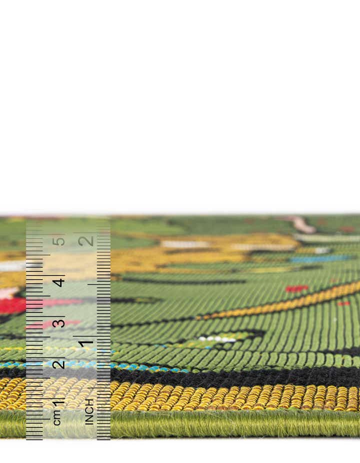 2' x 8' Easy-Clean Botanical Indoor / Outdoor Runner Rug