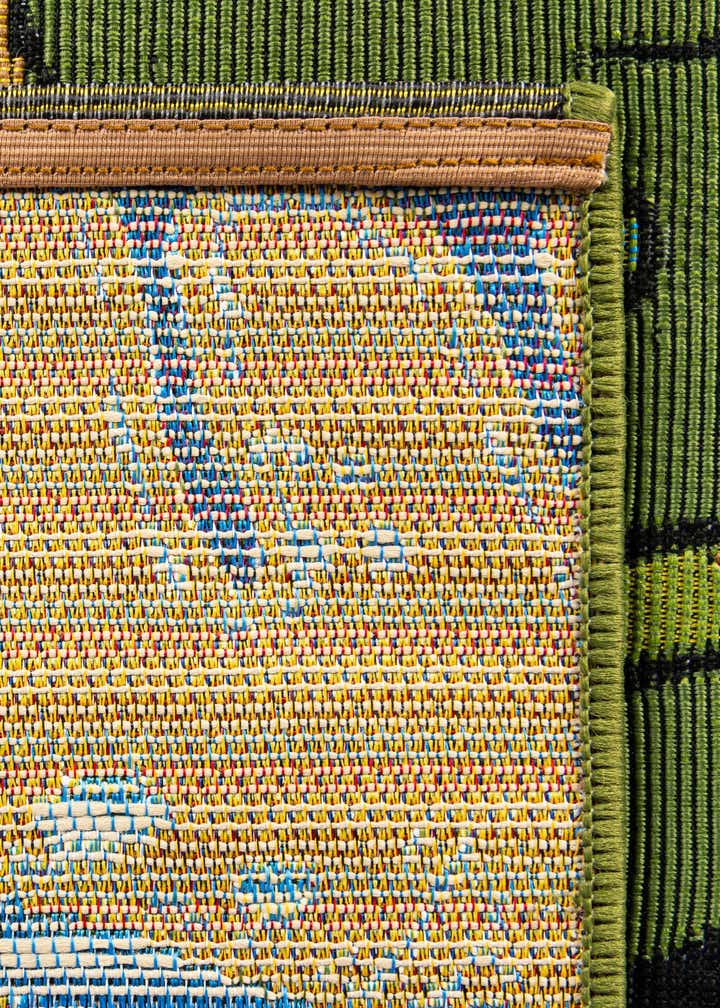 2' x 8' Easy-Clean Botanical Indoor / Outdoor Runner Rug