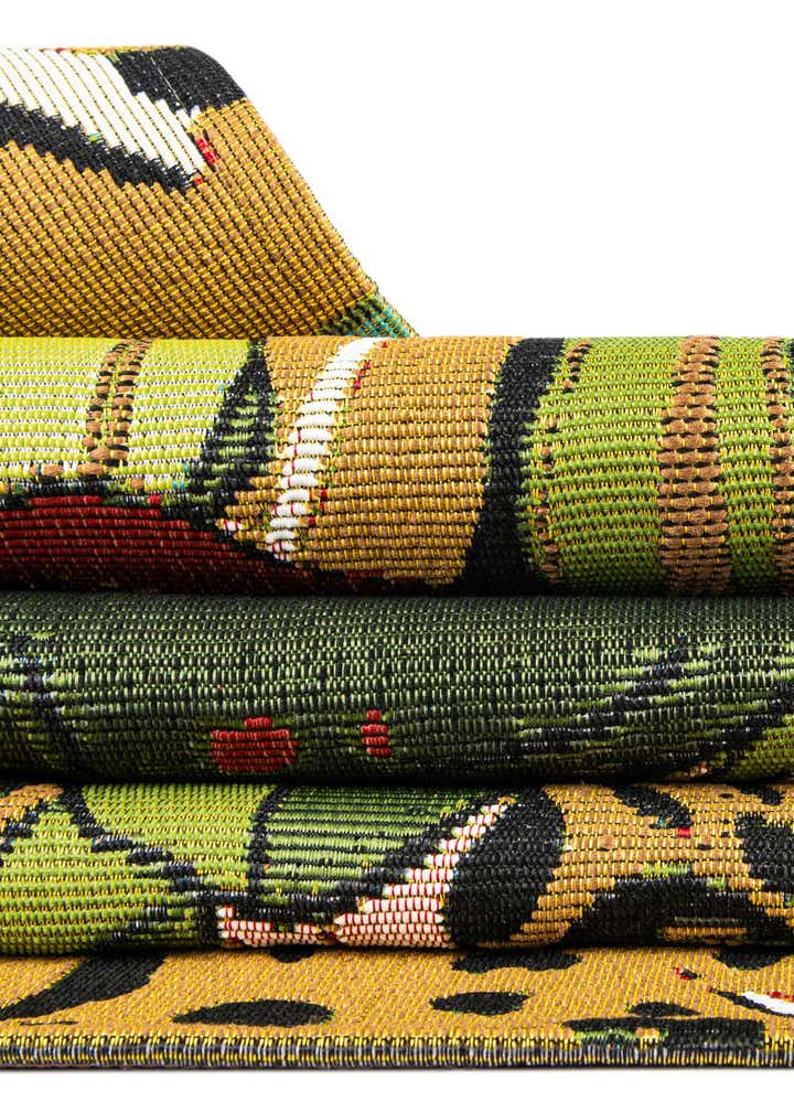2' x 8' Easy-Clean Botanical Indoor / Outdoor Runner Rug