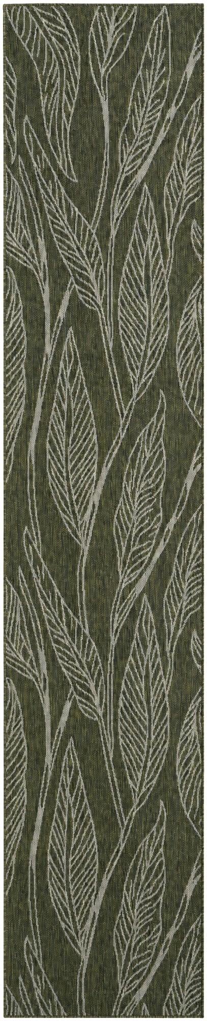80cm x 400cm Easy-Clean Botanical Indoor / Outdoor Runner Rug