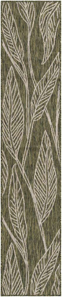 1' 6 x 8' Easy-Clean Botanical Indoor / Outdoor Runner Rug