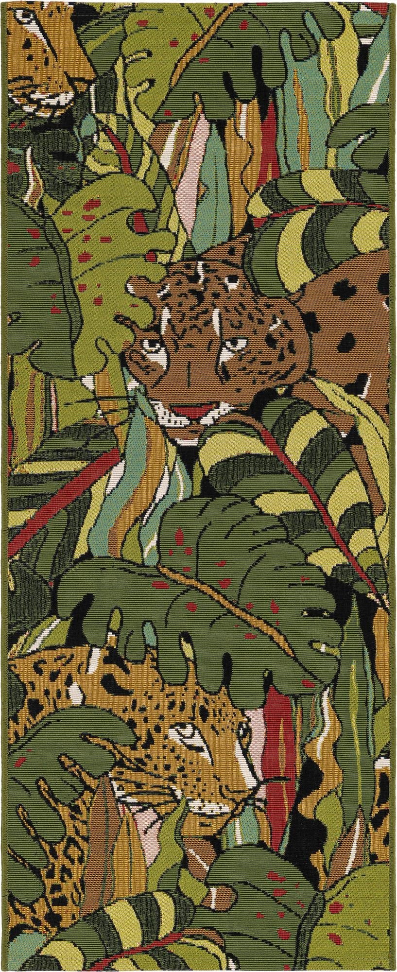 2' x 5'  Washable Botanical Indoor / Outdoor Runner Rug