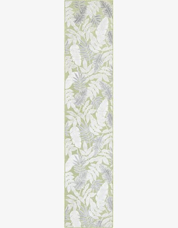 2' 7 x 12' Easy-Clean Botanical Indoor / Outdoor Runner Rug