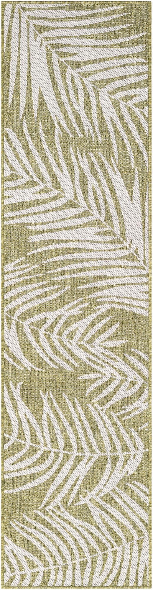 2' x 8'  Washable Botanical Indoor / Outdoor Runner Rug