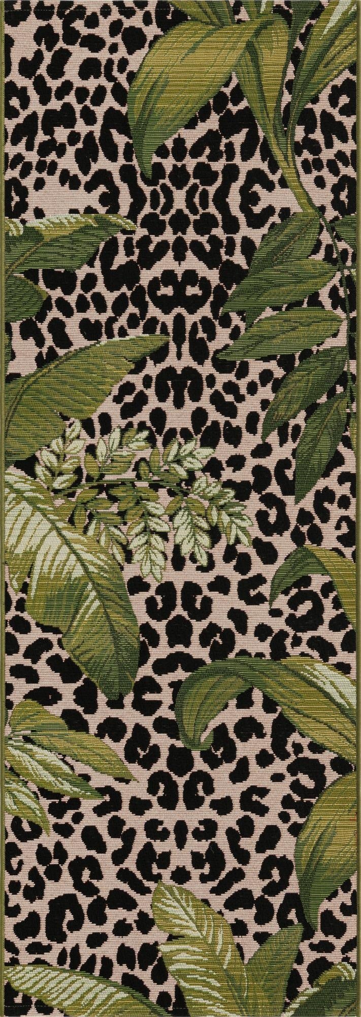 2' x 6'  Washable Botanical Indoor / Outdoor Runner Rug