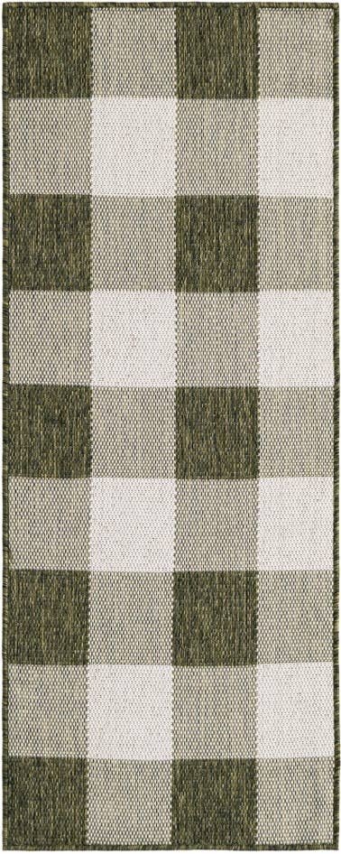 Detail image of 2' x 5' 3 Easy-Clean Checkered Indoor / Outdoor Runner Rug
