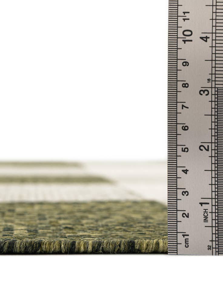 Detail image of 2' x 8' Easy-Clean Checkered Indoor / Outdoor Runner Rug