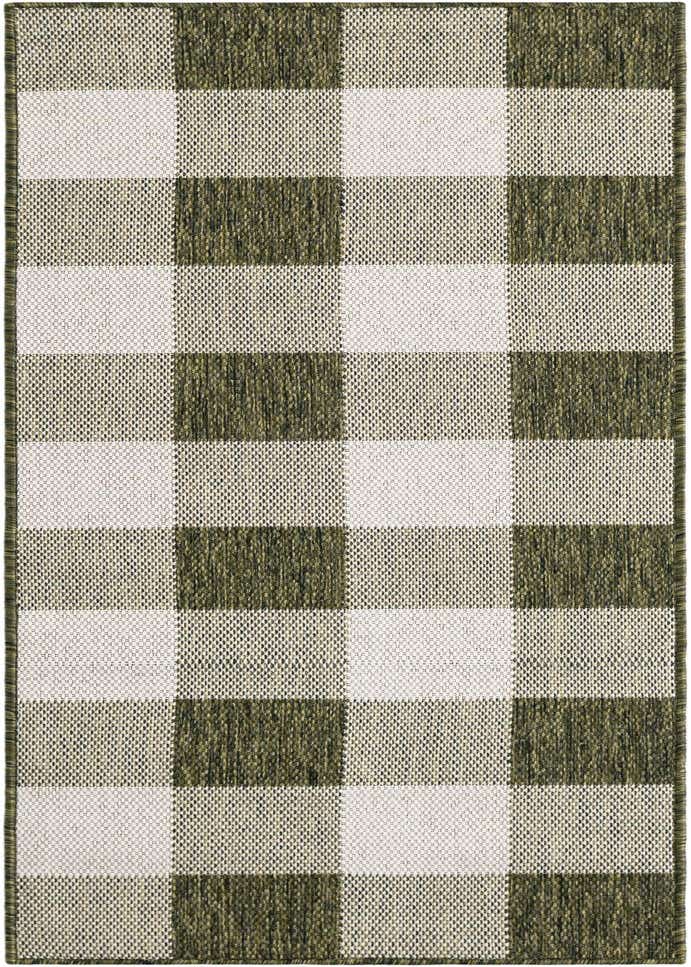 2' x 6' Easy-Clean Checkered Indoor / Outdoor Runner Rug