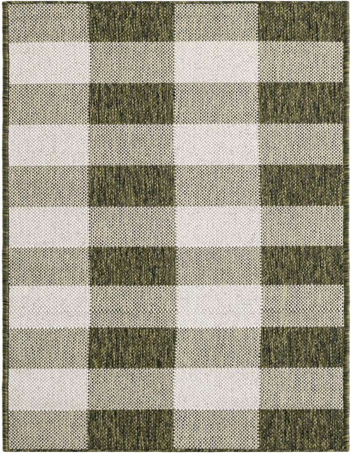 2' x 6' Easy-Clean Checkered Indoor / Outdoor Runner Rug