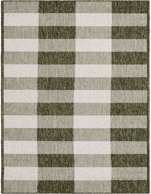 Detail image of 2' x 8' Easy-Clean Checkered Indoor / Outdoor Runner Rug
