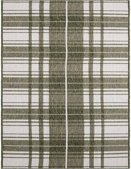 Detail image of 2' 7 x 12' Easy-Clean Checkered Indoor / Outdoor Runner Rug