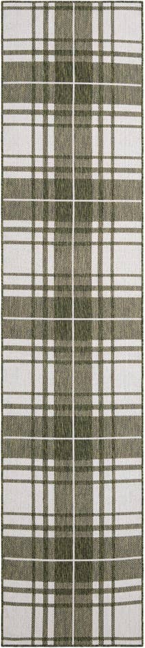 Detail image of 2' 7 x 12' Easy-Clean Checkered Indoor / Outdoor Runner Rug