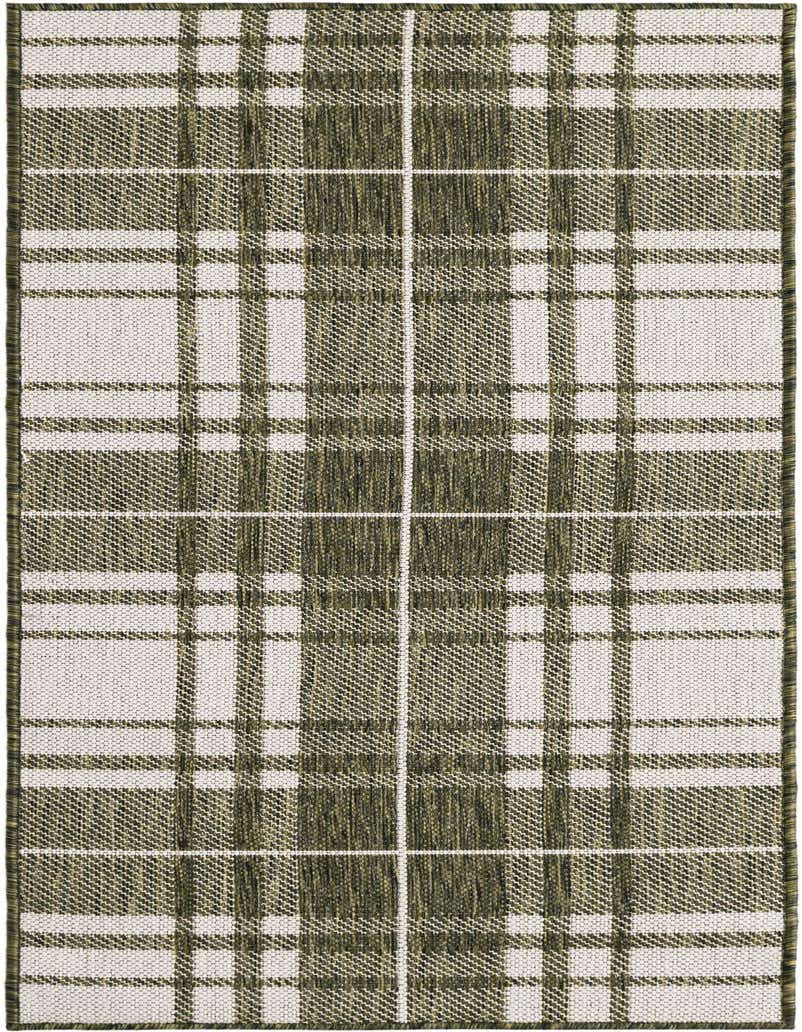 2' x 5' 3 Easy-Clean Checkered Indoor / Outdoor Runner Rug
