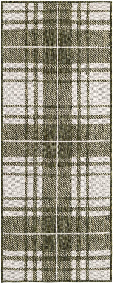 Detail image of 2' x 5' 3 Easy-Clean Checkered Indoor / Outdoor Runner Rug