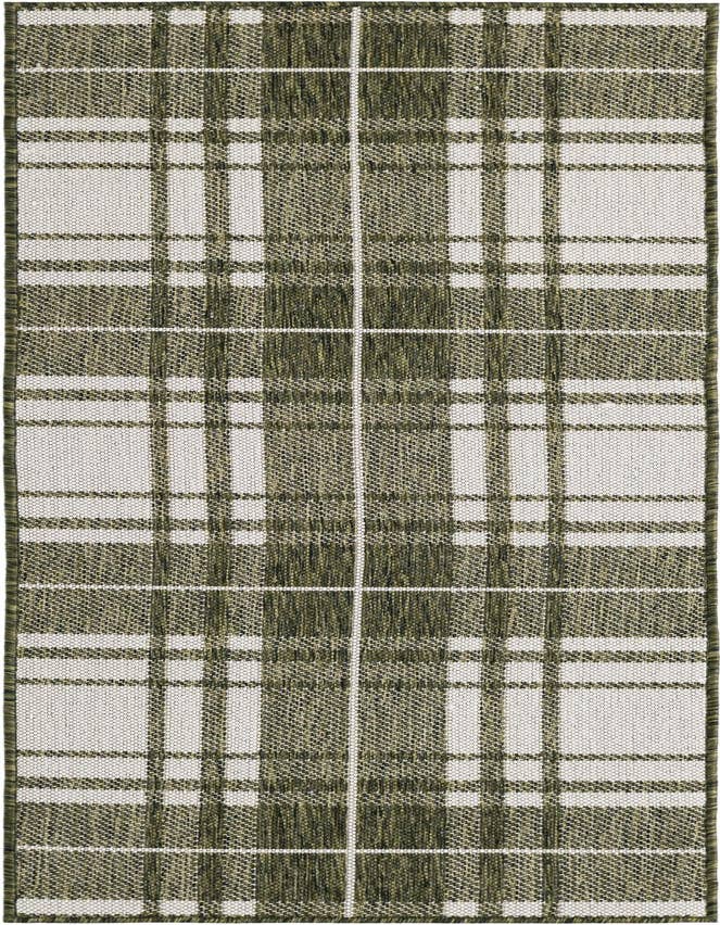 Detail image of 2' x 6' Easy-Clean Checkered Indoor / Outdoor Runner Rug