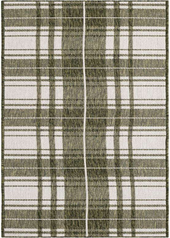 2' x 8' Easy-Clean Checkered Indoor / Outdoor Runner Rug