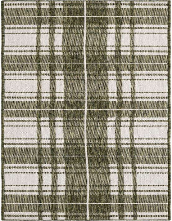 2' x 8' Easy-Clean Checkered Indoor / Outdoor Runner Rug