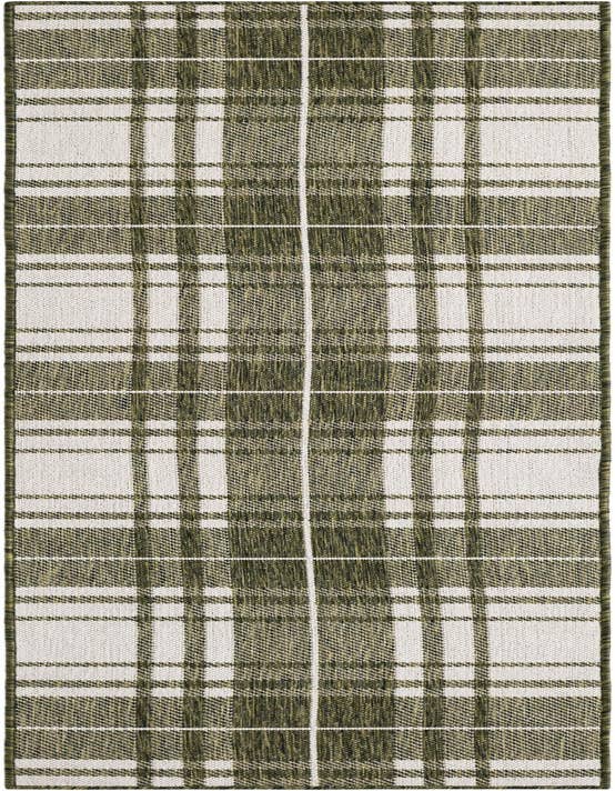 Detail image of 2' x 8' Easy-Clean Checkered Indoor / Outdoor Runner Rug